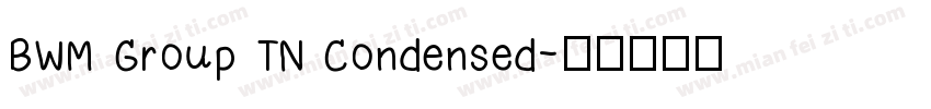 BWM Group TN Condensed字体转换